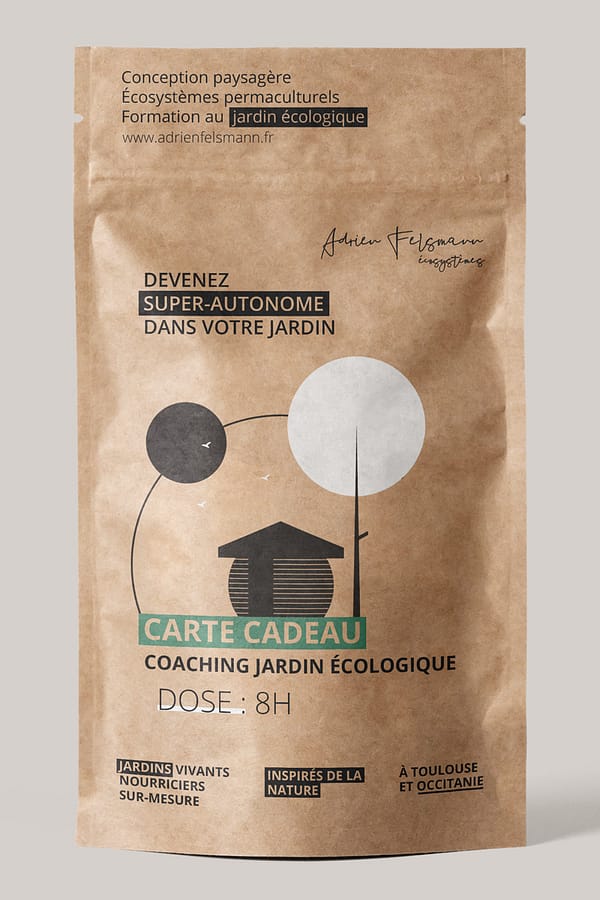 Carte cadeau coaching jardin écologique