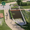 Vue 3D de l'aménagement du bassin du village d'Airoux