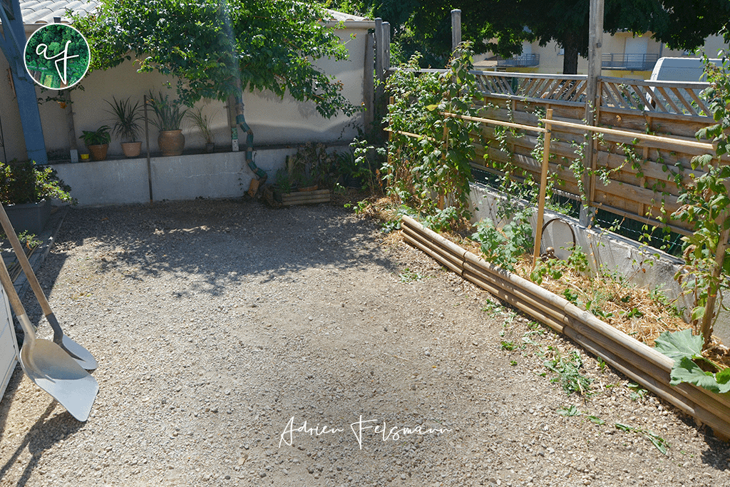 Jardin de ville avant les travaux