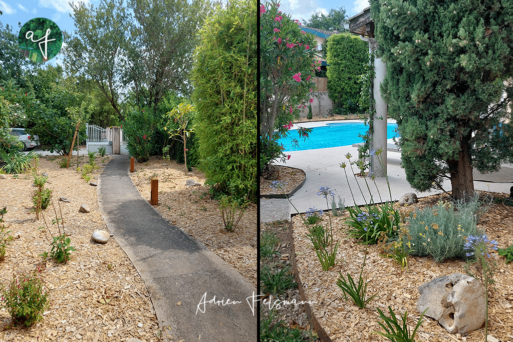 Conception de jardin à Tournefeuille, jardin familial nourricier et ludique