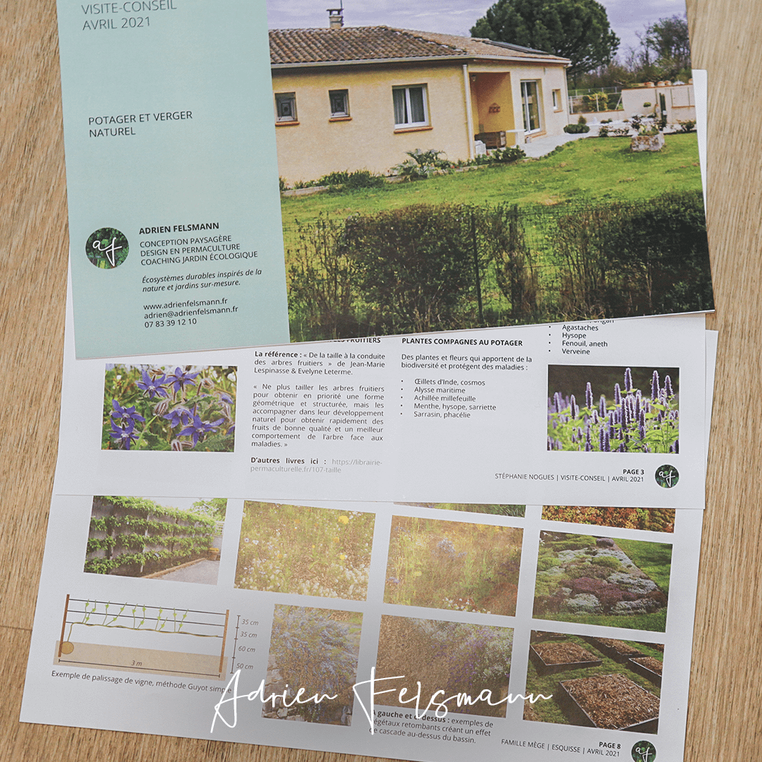 Dossier remis à la suite d'une visite-conseil ou d'un coaching