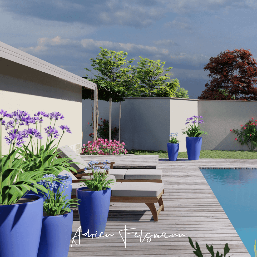 Structuration du jardin pour une esthétique minimaliste