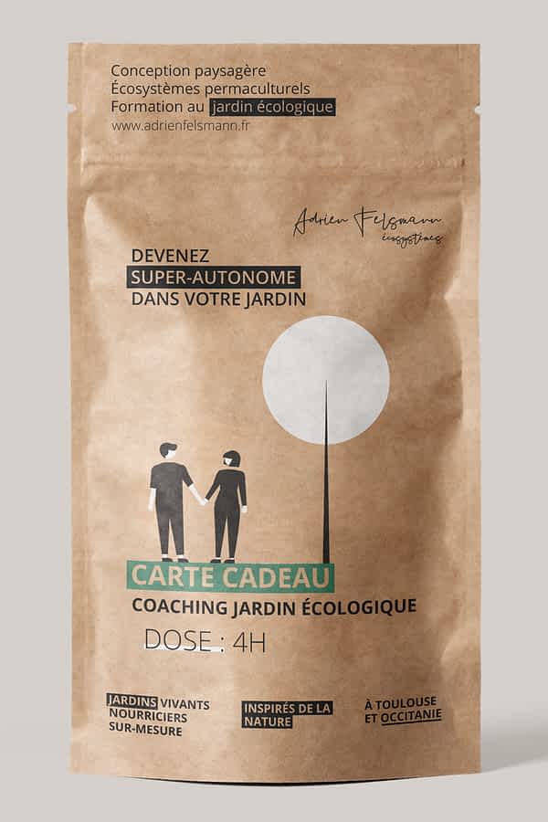 Carte cadeau coaching jardin écologique