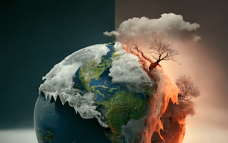 Représentation du changement climatique par une intelligence artificielle
