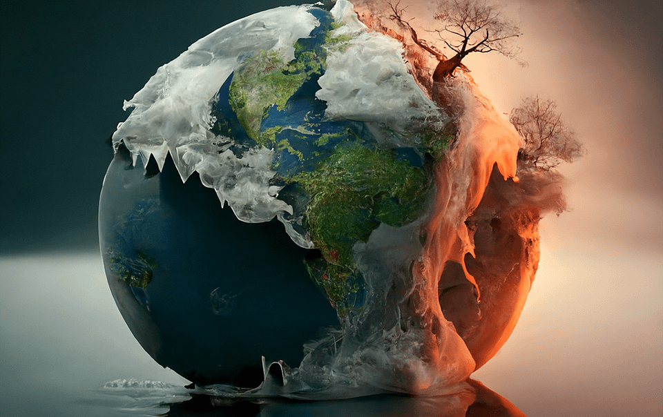 Représentation du changement climatique par une intelligence artificielle