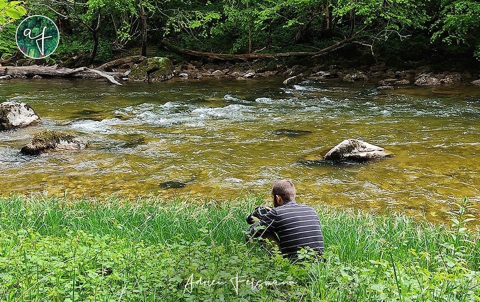 Balade naturaliste en bord de rivière avec un paysagiste toulousain