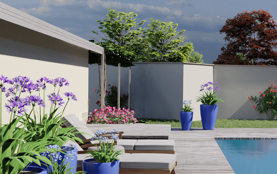 Structuration du jardin pour une esthétique minimaliste